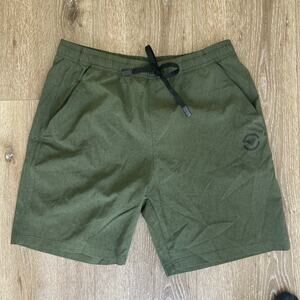 Virus Shorts Men L Green Origin V2 Active Training Gym Pocket 7" Inseam No Liner